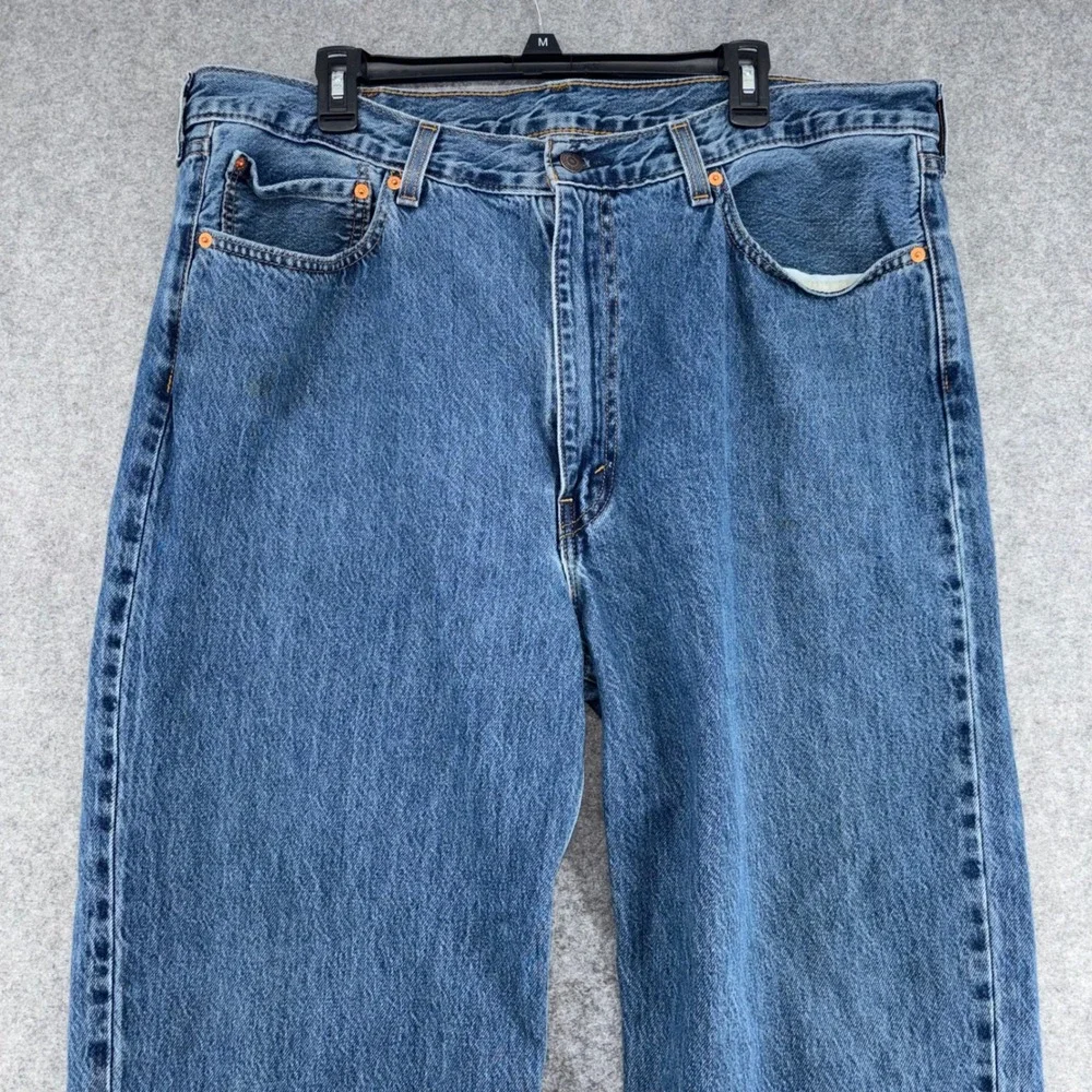 Levis 565 Loose Fit Straight Leg Jeans Mens 40x32 Blue Medium Wash Denim